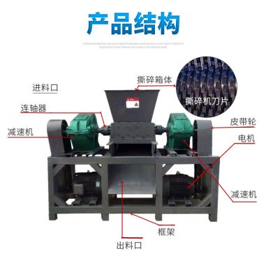鐵桶粉碎設(shè)備，金屬撕碎機(jī)投資報(bào)價(jià)